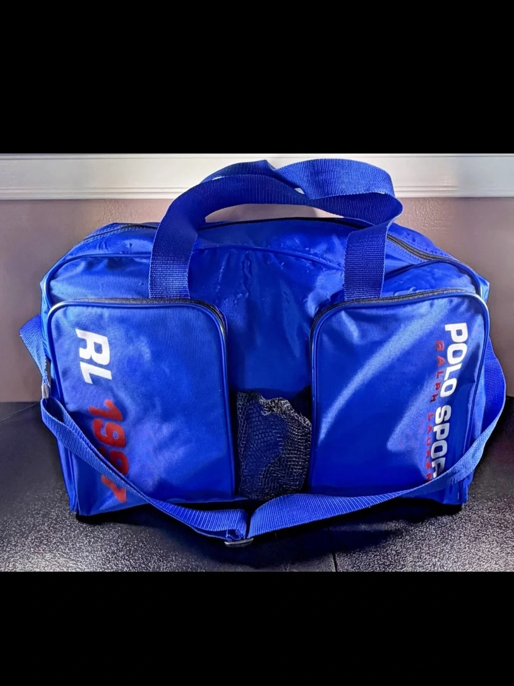 Vintage Polo Sport by Ralph Lauren Royal Blue Duffel with Red Accents